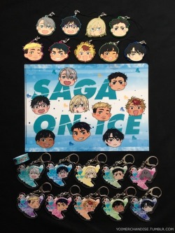 yoimerchandise: YOI x Saga on Ice Merchandise (Series 2; Karatsu Haba) Original Release Date:September 2017 Featured Characters (10 Total):Viktor, Yuuri, Yuri, Otabek, Makkachin, Christophe, JJ, Minami, Phichit, Seung Gil Highlights:Following up on the