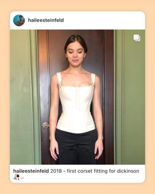 Re-post: @haileesteinfeld wears our Ada style corset (among many other pieces) throughout all 3 seas