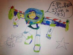 jsantagato:  This little kid almost made a great drawing..