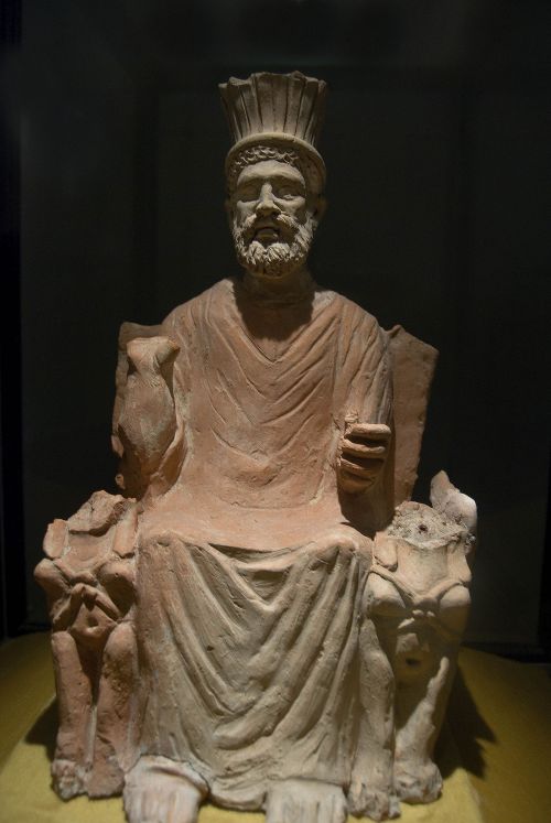 plutorising:Baal Hammon, Bardo Museum1C AD terracotta statuette of the god to whom Carthagians sacri