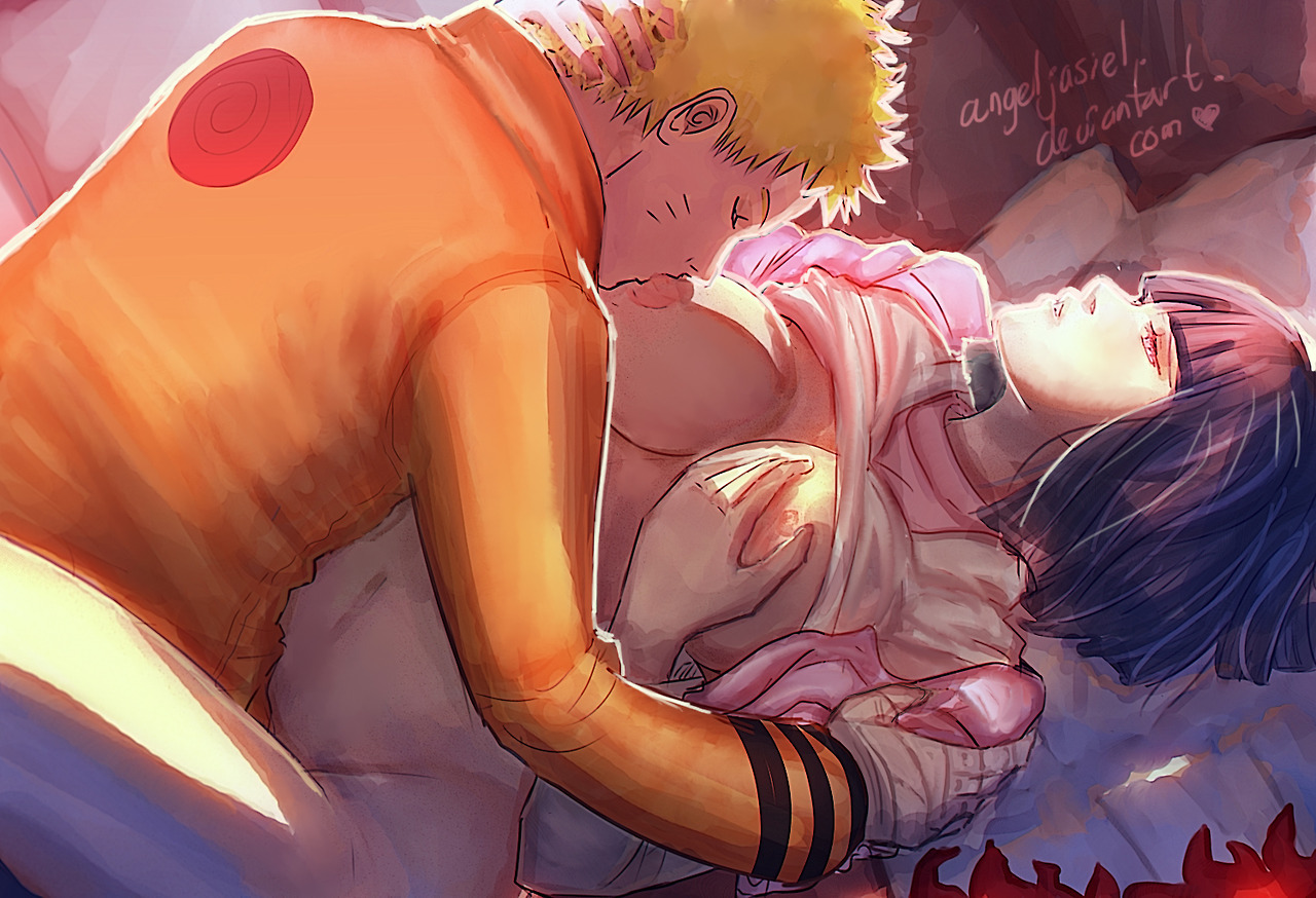 angeljasiel:  + Naruto and Hinata having fun +i had to delete this from my DA account