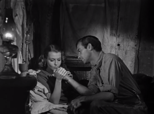 Zachary Scott and Betty Fieldin THE SOUTHERNER (1945, dir. Jean Renoir)