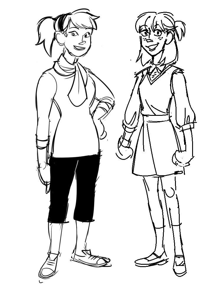 beasies:did these rule 63 doodles for a venture bros thread on /co/ a couple of weeks