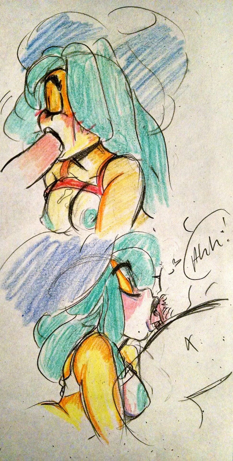 notsafeforroskii:She’s taken guys! By a squid and shark~  Who I don’t really