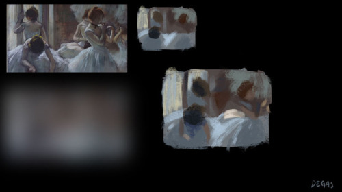 Color studies I did last week in class&hellip; I chose to work from paintings that I love and tr