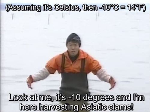 language-ing: justnoodlefishthings: thank you asiatic clam man you are legend i will love this forev