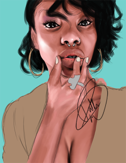 patiencelekienart:  Work In Progress! I used a reference for the woman, I’m pretty sure she’s on tumblr. When I finish it, I’ll include the reference. 