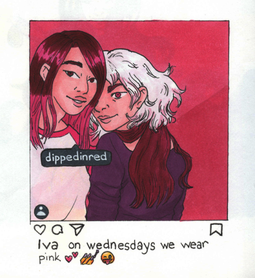 another fake instagram postthis time it&rsquo;s my ocs Elvia and Guy reference