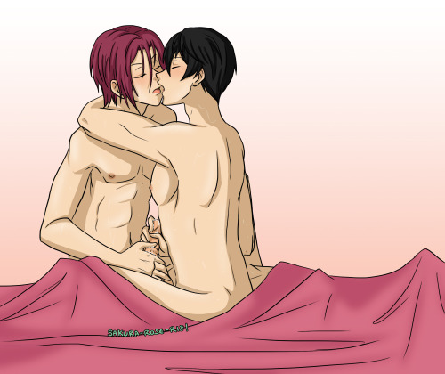 sakura-rose-r18: Anonymous asked: Indeed bless this blog! Can we have Rin/Haru mutual handjo