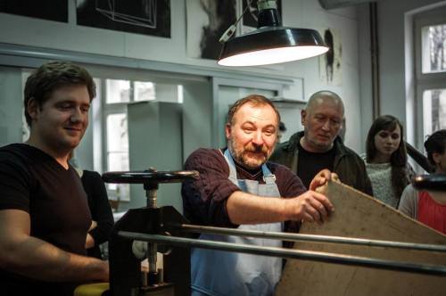 Workshops in printmaking with Jurij Jakovenko. Or ‘How to turn on the head functioning of the 