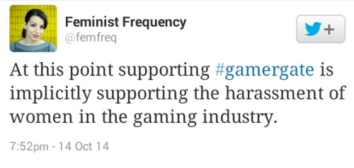 superhappy:cognitivedissonance:After threats against her life, Anita Sarkeesian canceled an upcoming