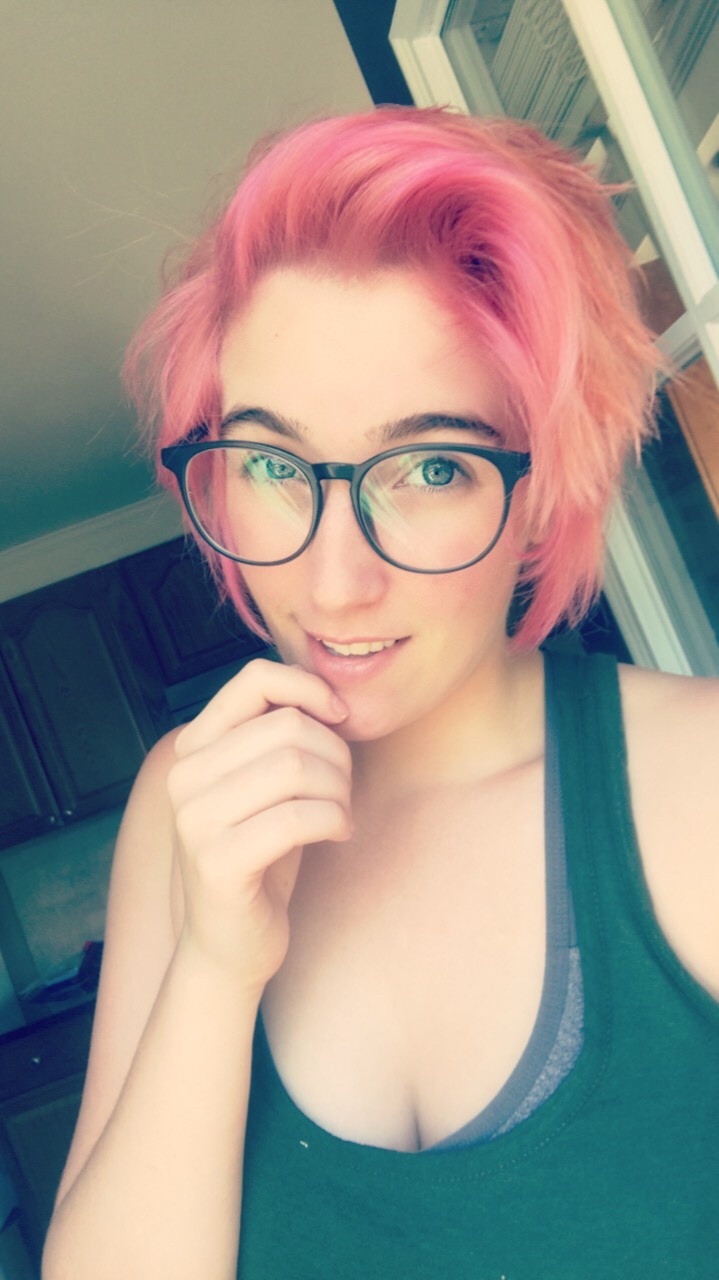 pastel pink hair now!  Decided that for colossal con I’ll get a fresh cut and more