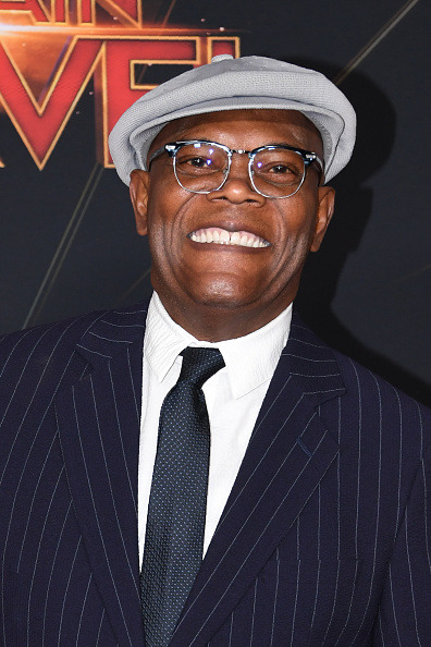 Samuel L. Jackson attends Marvel Studios ‘Captain Marvel’ Premiere on March 04, 2019 in 