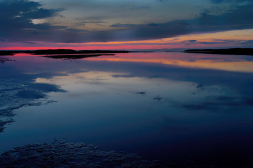 ponderation:  Norfolk Coastline At Dusk by Steven Collins   