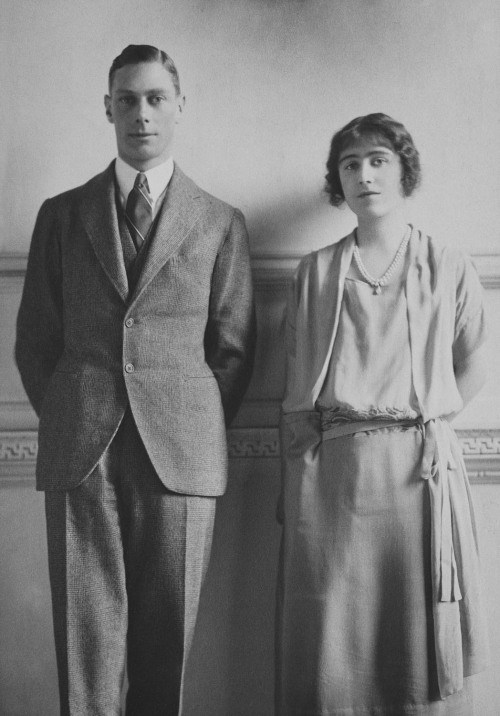  Prince Albert and Lady Elizabeth Bowes-Lyon, January 1923 Royal Collection Trust / © Vandyk