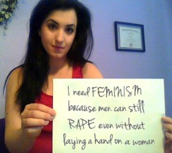 rtrixie:  The “I need feminism..” hall of fame of mental gymnastics, delusion and downright stupidity. Watch, laugh and wonder what the hell is going on in the minds of these people.  Please remove the first one, because it&rsquo;s obviously fake.