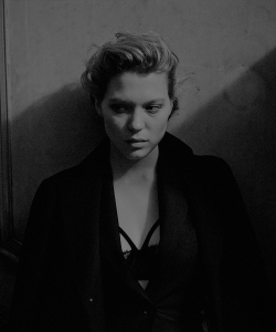 canufeelthesilence:  léa seydoux by peter lindbergh for interview magazine   