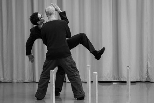 Stéphane Bullion and Aurélie DupontAnother Place rehearsals, Mats EK, Paris Opera Ballet © Ann Ray (