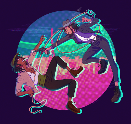 Jigen and Melon in their eternal (gay) dance &lt;3