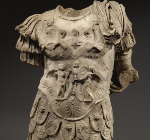 marmarinos: Detail of a torso of a Roman emperor of the Julio-Claudian dynasty, dated to the 1st cen