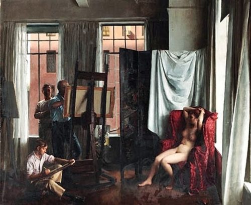 Studio Interior  -   John KochAmerican, 1909-1998Oil on canvas, 25 x 30 in.   63.5 x 76.2 cm.