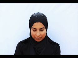 wocinsolidarity:  mashable:  When people exercise with headscarves, they can become soaked with sweat, just like the rest of our workout clothes. Besides perspiration, scarves need to withstand the elements, such as rain or heat. Veil Garments is the