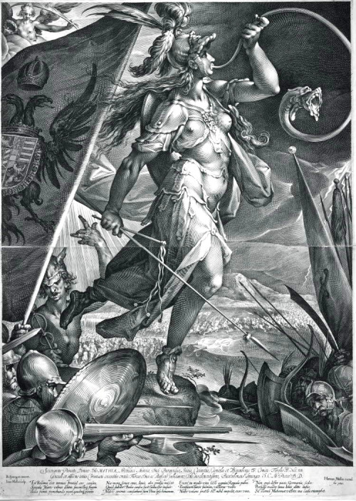 Jan Harmensz. Muller (1571-1628) (after Bartholomeus Spranger), &lsquo;The Goddess of War, Bellona l