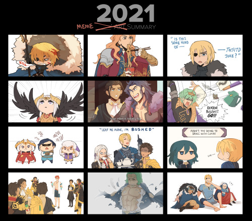 2021 art summary! Since my account is 90% shitposts I thought I’d do both a proper version and an ex