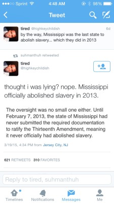 whitegirlsaintshit:plushpussy:mentaltrvll:What they don’t teach you in school  Wowwwwww. Fam.  I literally am always TALKIN about how Mississippi is hell.   It’s the truth, and it’s ridiculous. 