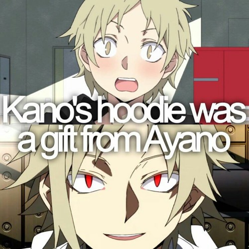 Shuuya Kano’s hoodie was a gift from Ayano Tateyama.Kagerou Project | animefacted