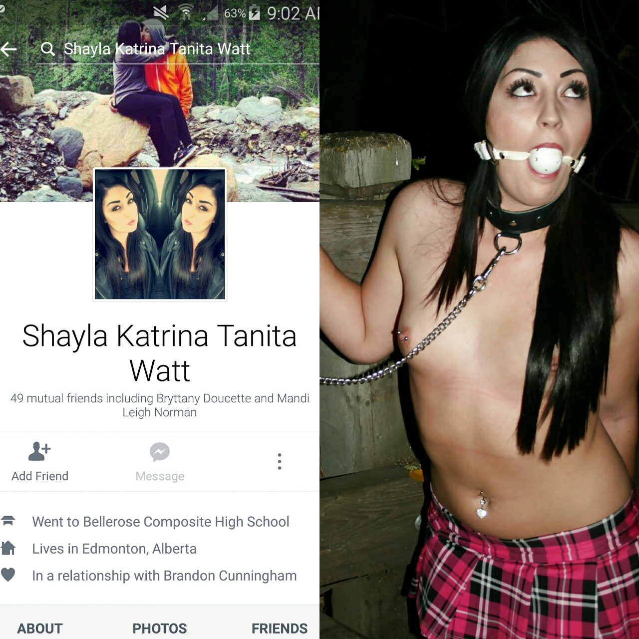 showusyourex:   Shayla Katrina Watt st Albert Alberta Canada 22  