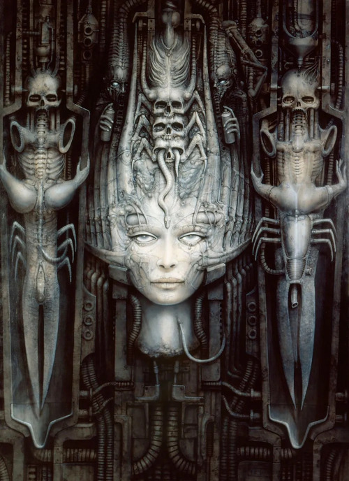 guttersnarls:Li II - H. R. Giger  / the band Ghost - Cyber Papa tee 2022