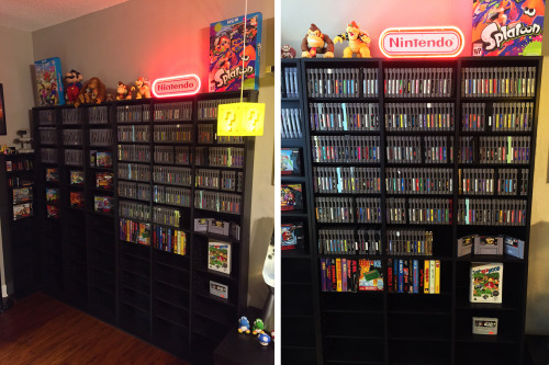 isquirtmilkfrommyeye:  So this is my new game room. My friend @r0ck3r-10 was nice enough to let me borrow the N64′s so I could take the pictures since I haven’t gotten around to buying them yet.