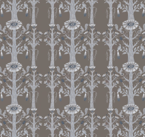 Grey Forest Floral patternby Kelly Louise Judd