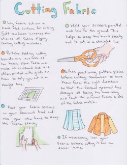 cosplaytutorial:  Fabric Cutting Tutorial - http://koumori-no-hime.deviantart.com/art/Fabric-Cutting-Tutorial-332060663