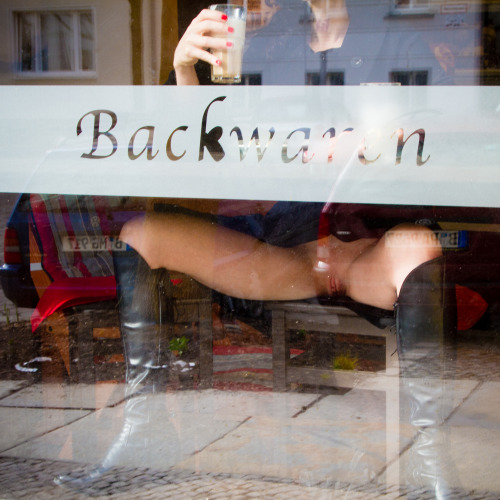 girlsgoingcommando3:  Behind the glass