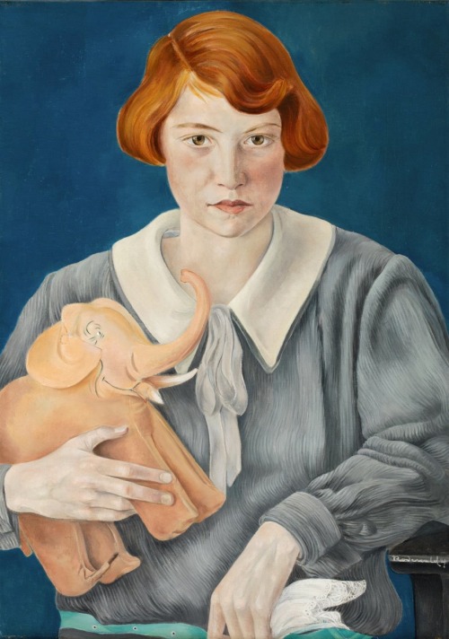 Otto Rodewald, portrait Gerda Margarethe Rück, 1929. Oil on canvas. Hamburger Kunsthalle