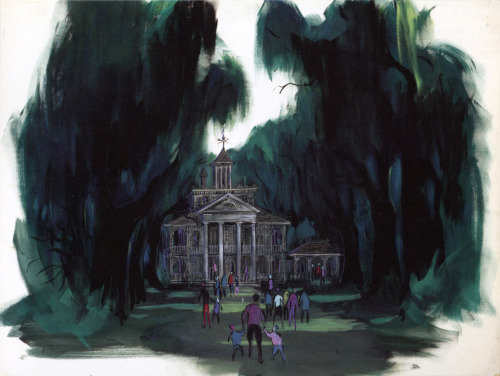 adventurelandia:Uncredited Haunted Mansion exterior concept art
