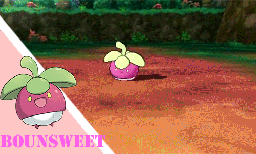 corsolanite:IntroducingRockruff (Rock)Komala (Normal)Bewear (Normal/Fighting)Bounsweet (Grass)Wimpod