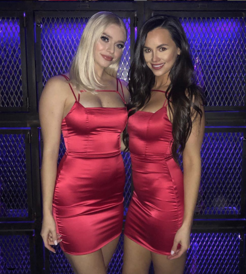 Who wore this tight little red dress best?