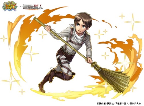 snkmerchandise: News: Third “Fullbokko Heroes” x Shingeki no Kyojin Mobile Game Collaboration Original Collaboration Dates: January 16th to January 30th, 2017Retail Price: N/A   CyberConnect2 & DreCom’s mobile/tablet chibi RPG shooter game for