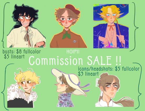 commissions are on sale! please message me and dm me!I will do:- ocs, existing characters/canon, ani