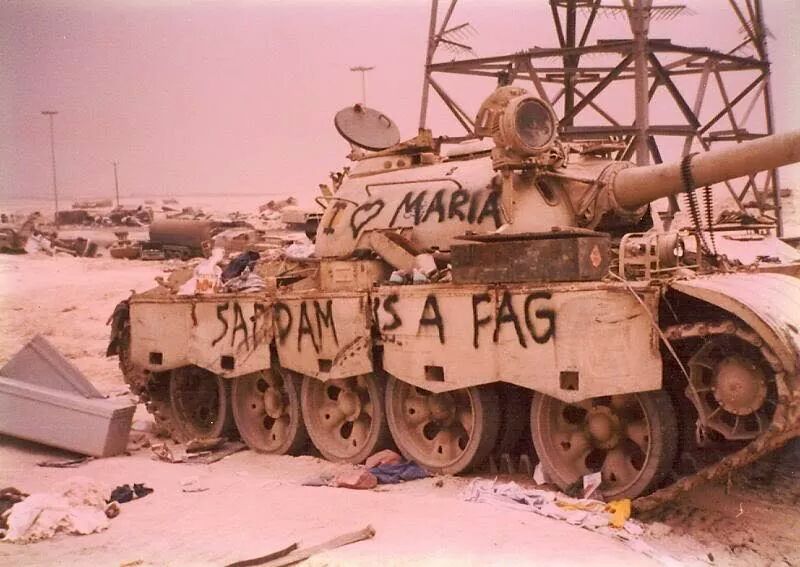 greasegunburgers:  Iraq, Operation Desert Storm. 