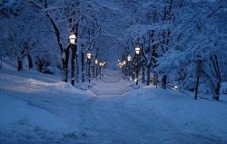 mightynature:  Snowy Night, Bethlehem, Pennsylvania 