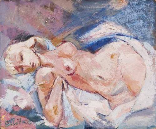 Stepan Titko (Ukrainian, 1942-2008). Nude (1973).