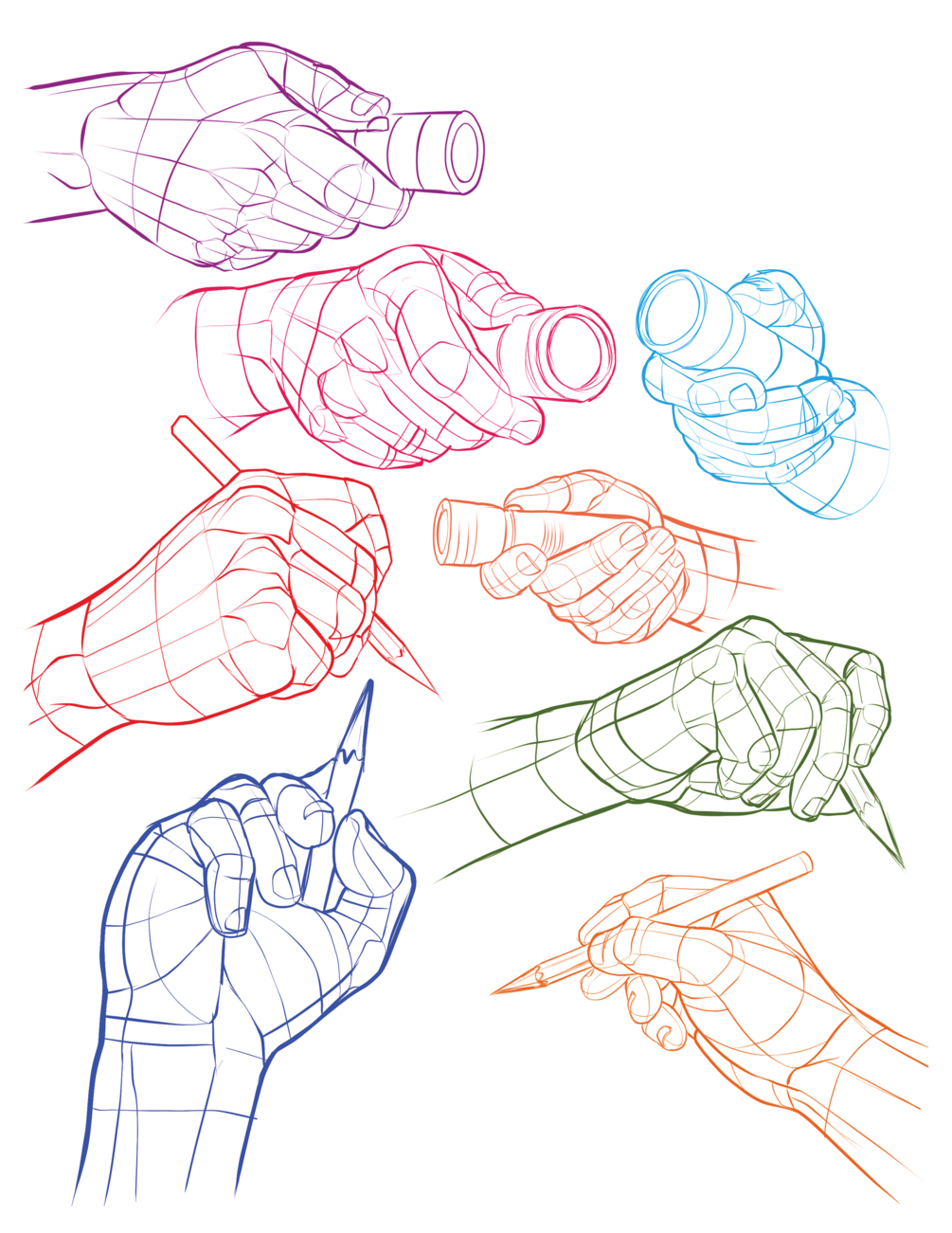 How To Draw Anime - Hand Reference.