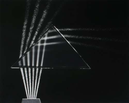 Beams of Light Through Glass, 1958Berenice Abbott“Multiple beams of light from a source change direc