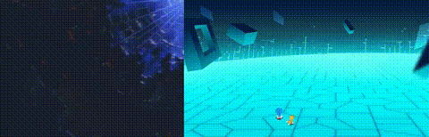 sonic-nyoom:Some comparison GIFs between the Sonic OVA and Sonic Mania Adventures. Cut frames at poi