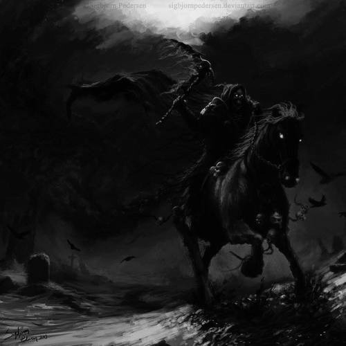 shiningdaisy:  The fourth Horseman of the Apocalypse by SigbjornPedersen 