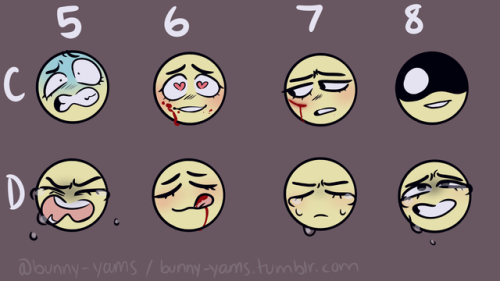 bunny-yams: i made an expression meme!!! but for pain/angst because i’ve only seen one or two 